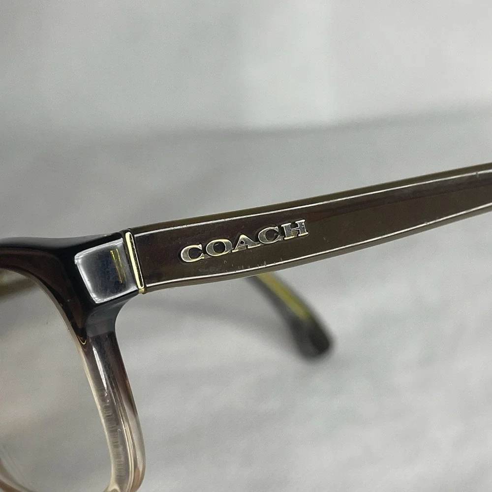 Coach  Square Olive Brown Gradient Glasses Frame ONLY HC6089  5400 51-16-135